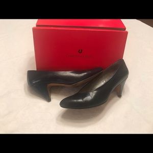 Sleek leather high heel